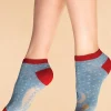 Powder UK Winters Night Women's Trainer Socks (Pale Blue)- Socks