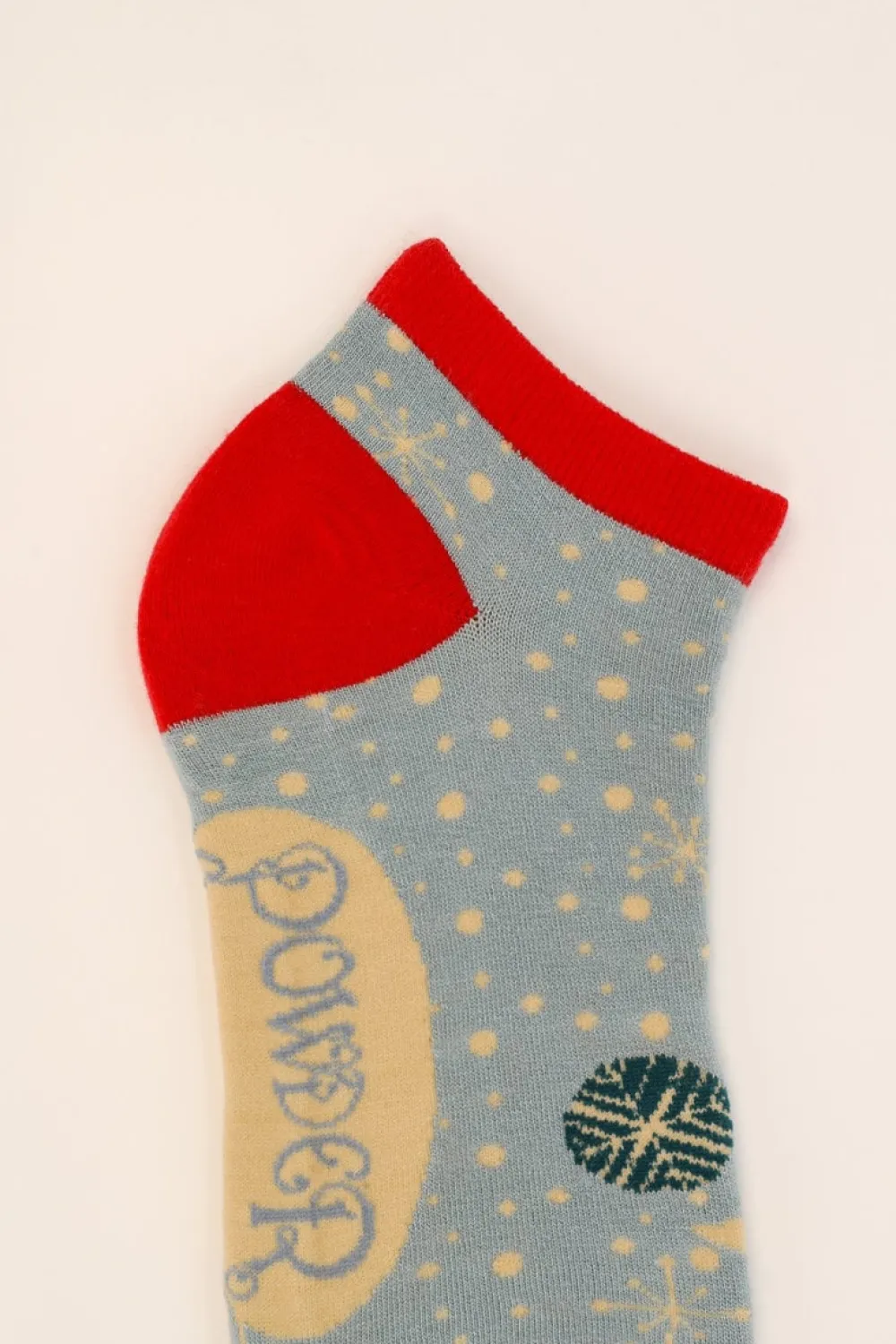 Powder UK Winters Night Women's Trainer Socks (Pale Blue)- Socks