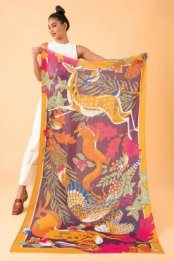 Powder UK Winter Wonderland Printed Scarf- Scarves & Wraps