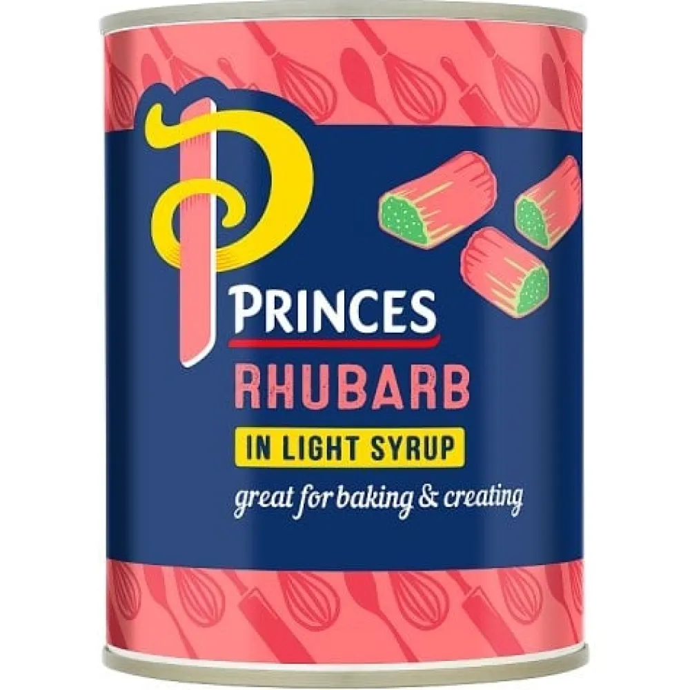 Prince's Rhubarb in Light Syrup- Groceries