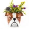 Quail Ceramics English Bulldog Wall Vase- Vases|Wall Decor