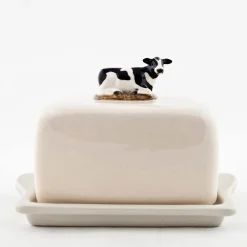 Quail Ceramics Friesian Cow Butter Dish- Kitchen Tools|Quail Ceramics