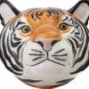 Quail Ceramics Tiger Wall Vase- Vases|Wall Decor