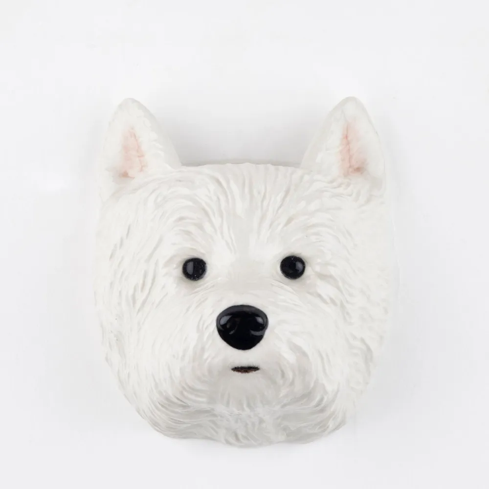 Quail Ceramics Westie Small Wall Vase- Vases|Wall Decor