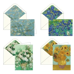 RainCaper Van Gogh Flowers Boxed Notecards- Boxed Cards