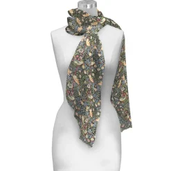 RainCaper William Morris "Strawberry Thief" Sheer Scarf- Scarves & Wraps