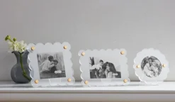 Rectangle Scallop Acrylic Frame- Picture Frames