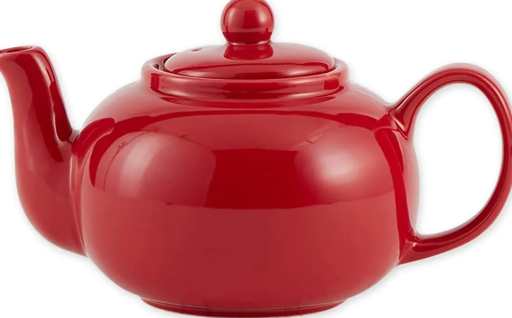 Red Stoneware Teapot- Teapots