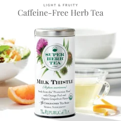 Republic of Tea Super Herb Organic Milk Thistle Herbal 36s- Republic Of Tea