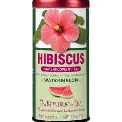 Republic of Tea Hibiscus Watermelon Herbal 36s- Republic Of Tea
