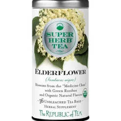 Republic of Tea Super Herb Organic Elderflower Rooibos 36s- Republic Of Tea