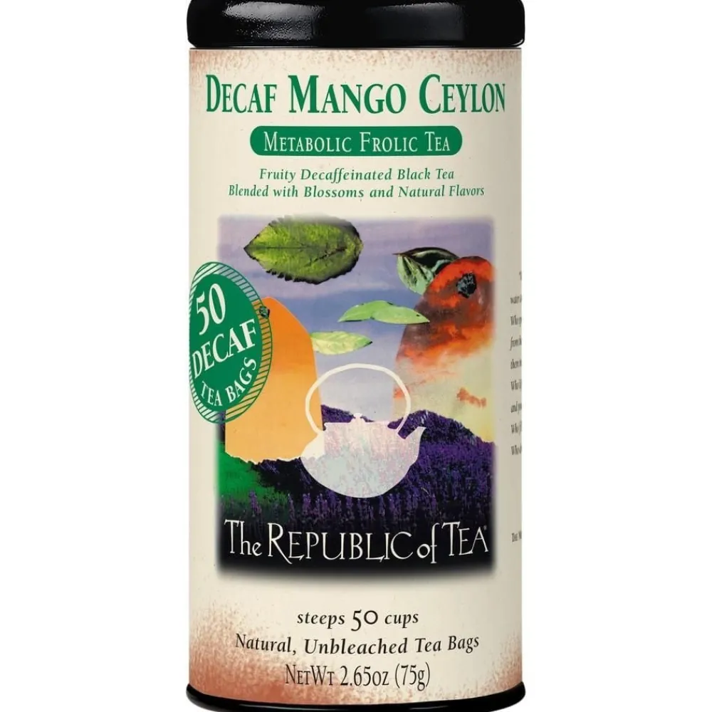 Republic of Tea Decaf Mango Ceylon 50s- Republic Of Tea
