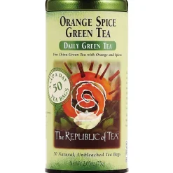 Republic of Tea Orange Spice Green 50s- Republic Of Tea