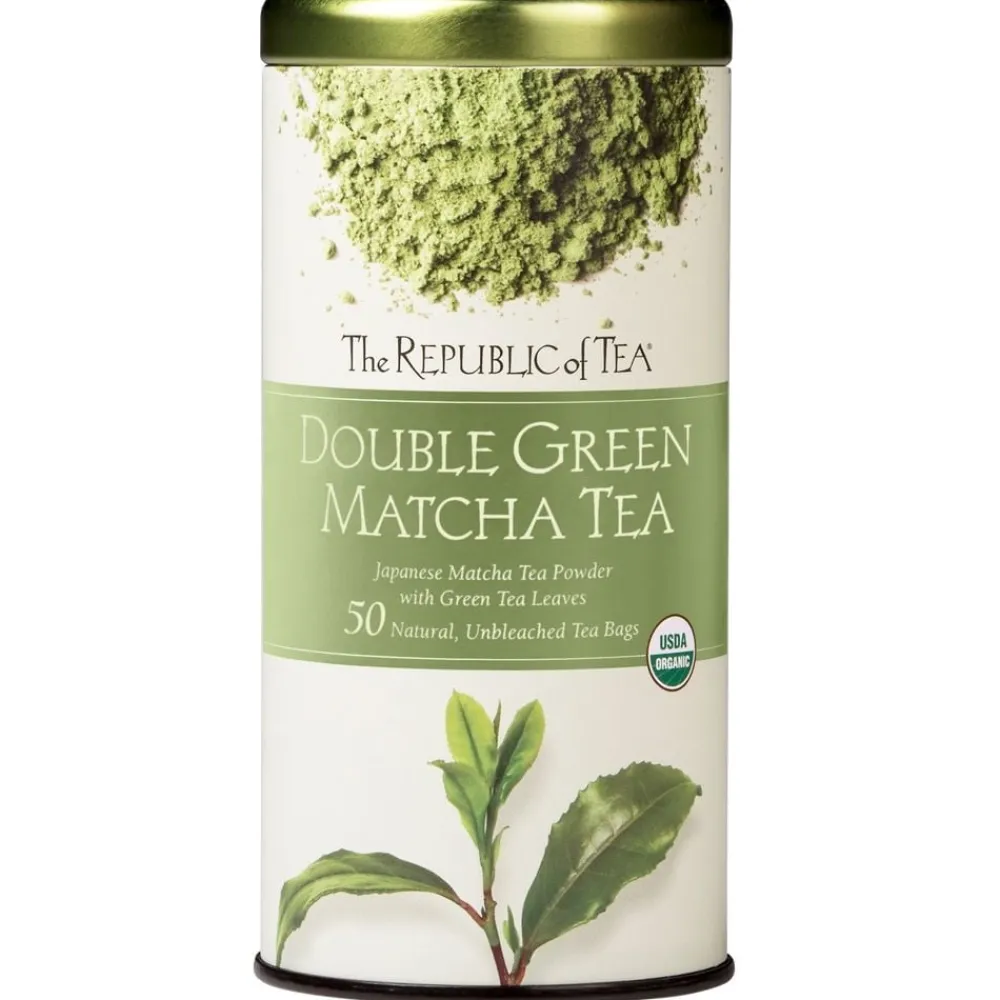 Republic of Tea Organic Double Green Matcha 50s- Republic Of Tea