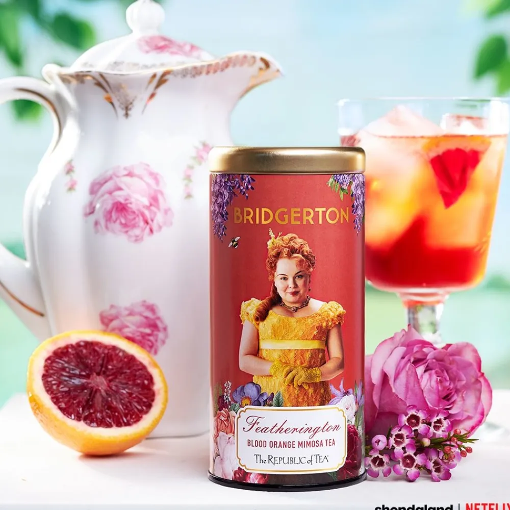Republic of Tea Bridgerton Featherington Blood Orange Mimosa Herbal 36s- Cultural Icons|Republic Of Tea