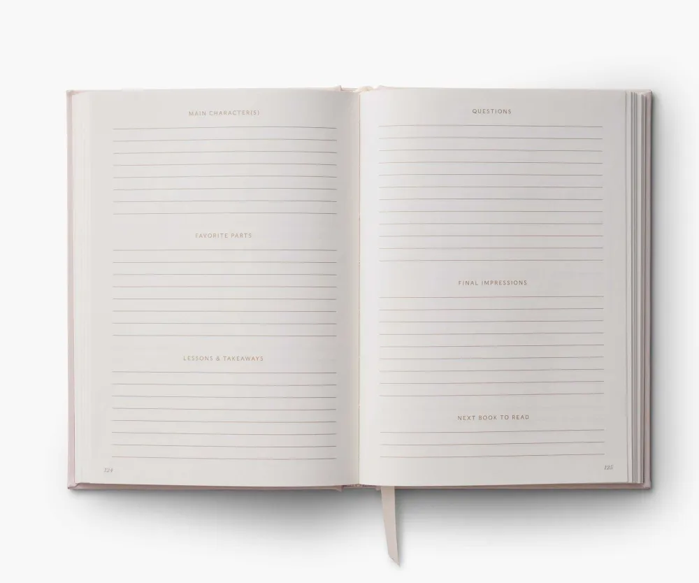 Rifle Paper Co. Book Club Embroidered Book Journal- Journals & Other Stationery
