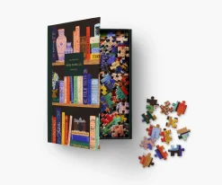 Rifle Paper Co. Bookshelf 500 Piece Puzzle- Games & Puzzles