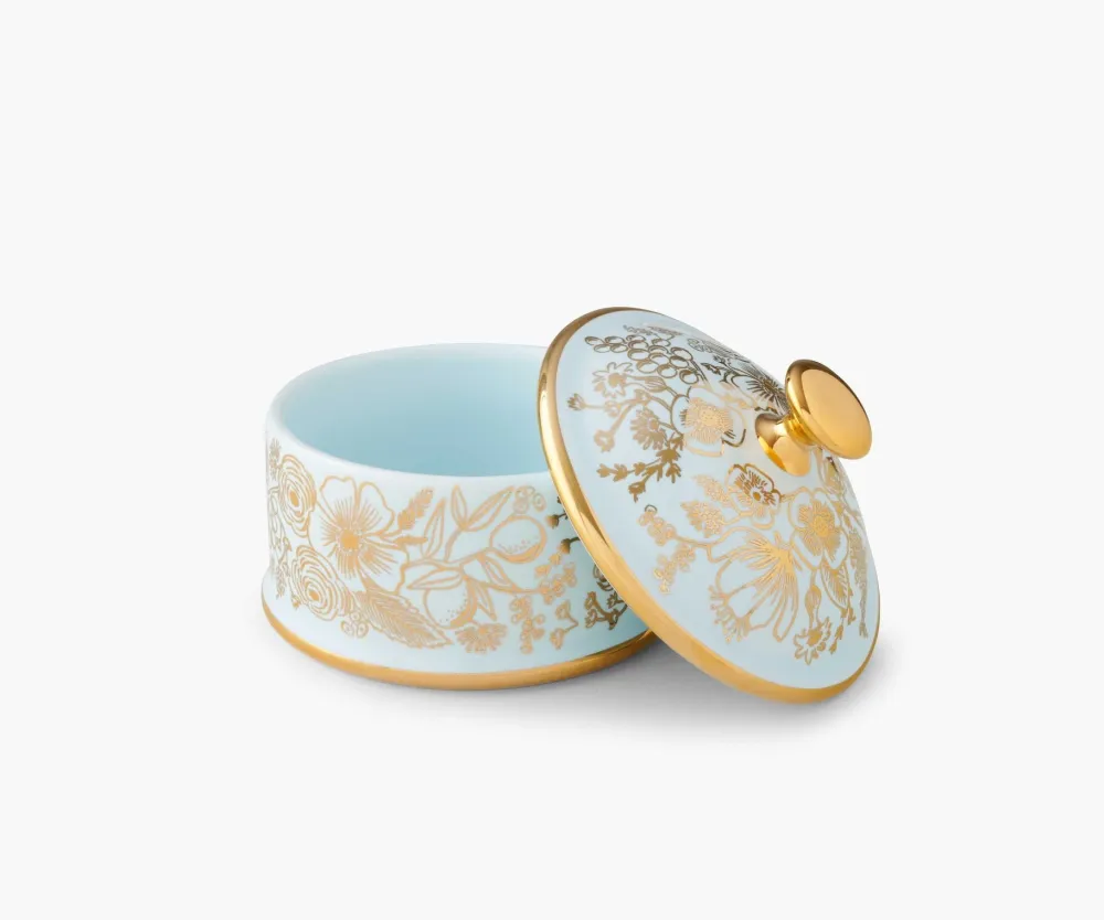Rifle Paper Co. Colette Round Porcelain Box- Home Accents