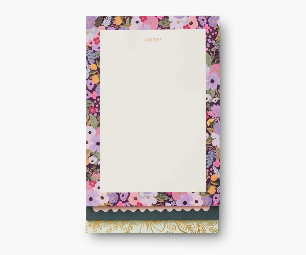 Rifle Paper Co. Garden Party Tiered Notepad- Journals & Other Stationery