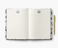 Rifle Paper Co. Hydrangea Journal with Pen- Journals & Other Stationery