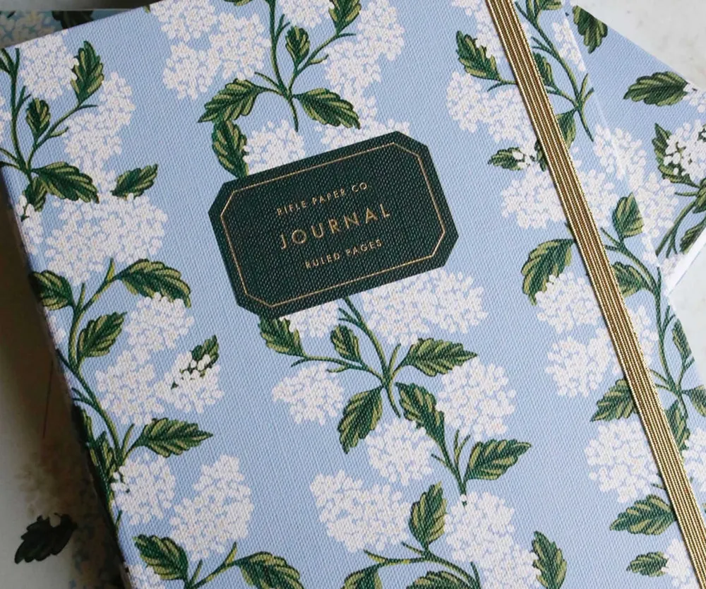 Rifle Paper Co. Hydrangea Journal with Pen- Journals & Other Stationery