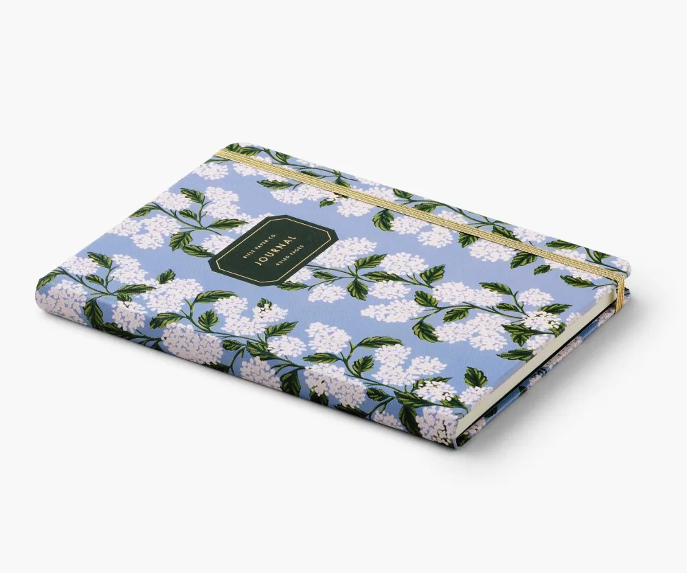 Rifle Paper Co. Hydrangea Journal with Pen- Journals & Other Stationery