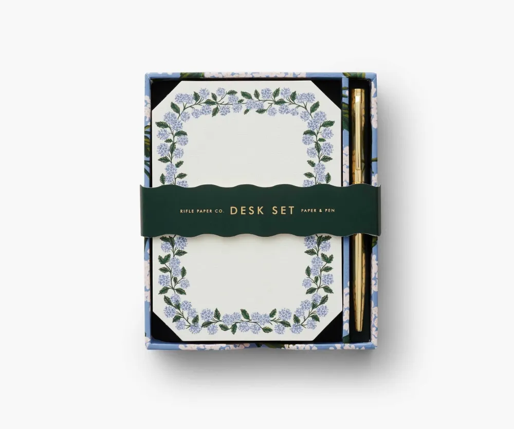 Rifle Paper Co. Hydrangea Stationery Set- Journals & Other Stationery
