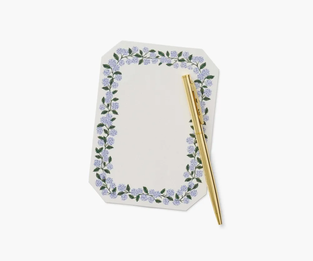 Rifle Paper Co. Hydrangea Stationery Set- Journals & Other Stationery