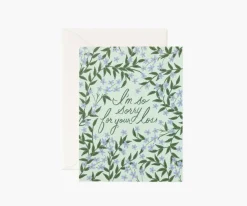 Rifle Paper Co. Laurel Sympathy Card- Greeting Cards