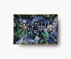 Rifle Paper Co. Peacock Porcelain Catchall Tray- Trays