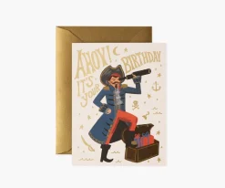 Rifle Paper Co. Pirate Birthday Card- Greeting Cards