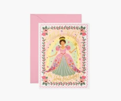 Rifle Paper Co. Princess Birthday Card- Greeting Cards
