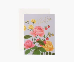 Rifle Paper Co. Roses Thank You Card- Greeting Cards