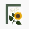 Rifle Paper Co. Sunflower Thank You Card- Greeting Cards
