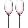 Royal Albert Miranda Kerr Pink Flutes Pair- Glasses & Steins