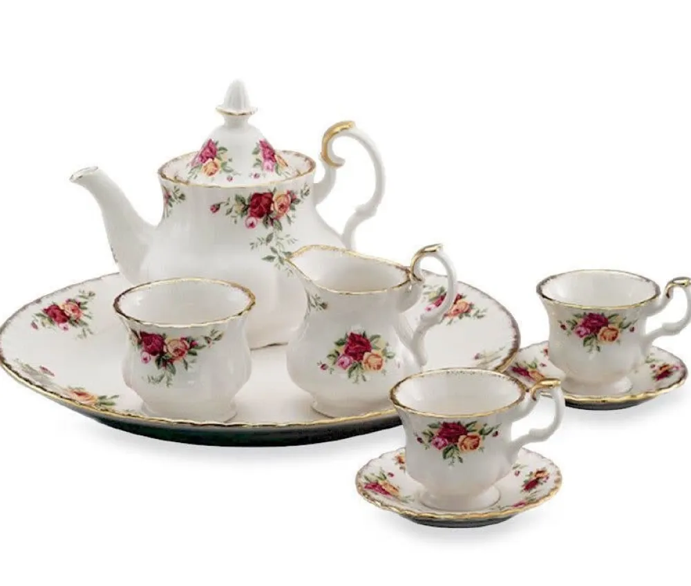 Royal Albert Old Country Roses Le Petite Miniature Tea Set- Children's Tea Sets|Home Accents