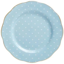 Royal Albert Polka Blue Vintage Salad Plate- Tea Plates