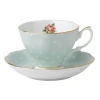 Royal Albert Polka Rose Vintage Teacup & Saucer- Teacups & Saucers