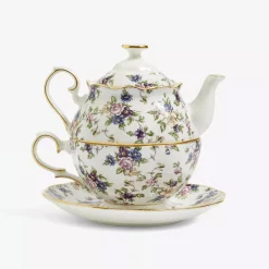 Royal Albert 100 Years of 1940 English Chintz Tea for One- Tea For One|Teapots