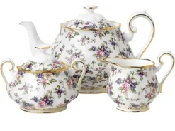 Royal Albert 100 Years of 1940 English Chintz Tea Set- Tea Sets|Teapots