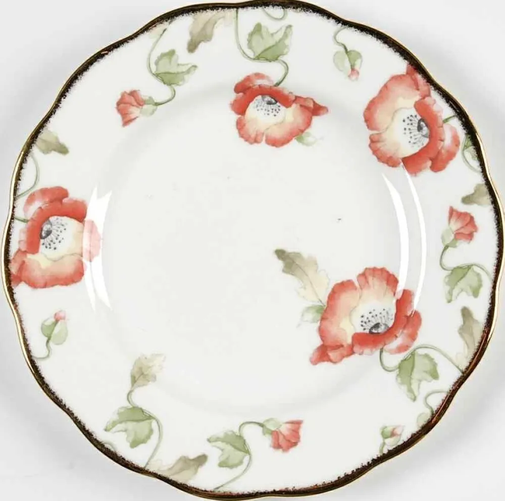 Royal Albert 100 Years of 1970 Poppy Plate- Tea Plates