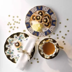 Royal Albert 100 Years of 1990 Bouquet Teacup, Saucer & Plate Set- Tea Plates|Tea Sets