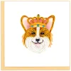 Royal Corgi Quilled Greeting Card- Greeting Cards