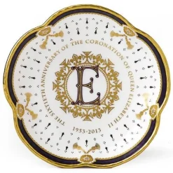 Royal Crown Derby Diamond Jubilee Coronation Plate, Limited Edition- Royal Crown Derby China