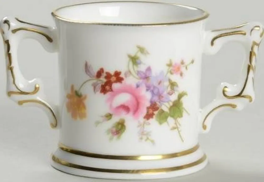 Royal Crown Derby Jubilee Posy Loving Cup, version 2- Royal Crown Derby China