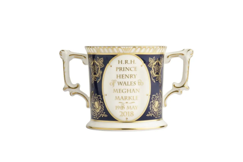 Royal Crown Derby Loving Cup Celebrating the Marriage of H.R.H Prince Harry of Wales to Rachel Meghan Markle- Royal Crown Derby China