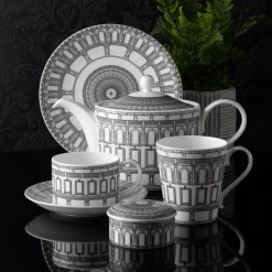 Royal Crown Derby Royal Albert Hall 150th Anniversary Columns Beaker Mug- Royal Crown Derby China|Assorted Mugs