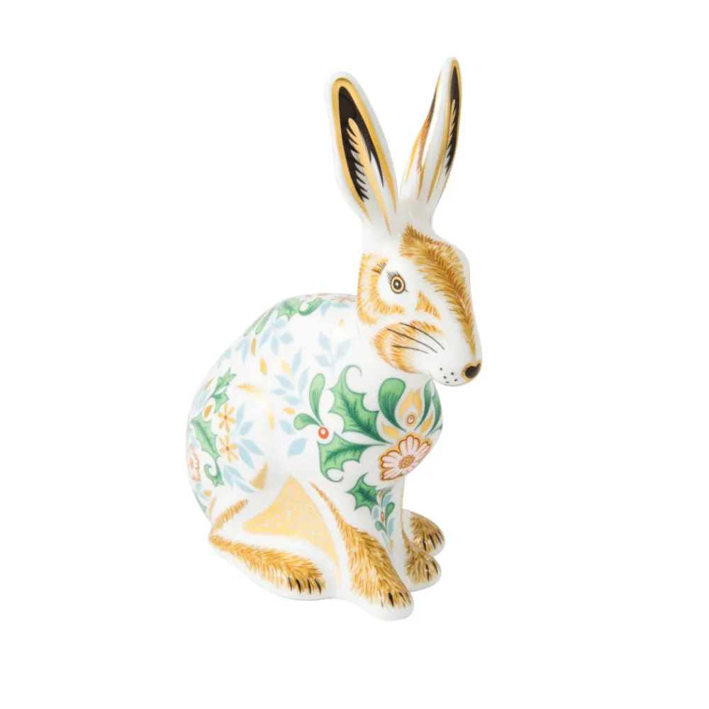 Royal Crown Derby Winter Hare- Royal Crown Derby Figurines