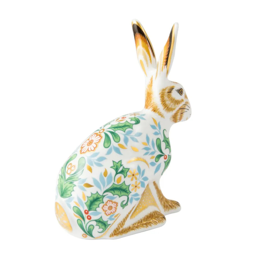 Royal Crown Derby Winter Hare- Royal Crown Derby Figurines