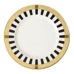 Royal Crown Derby Satori Black Bread & Butter Plate- Royal Crown Derby China